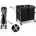 Thumbnail image #4 for Executive Collapsible Multistream X-Cart Laundry Cart with 2 x 4-Bushel Bags, 220 lb Capacity