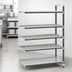 Thumbnail image #3 for Cambro Camshelving Elements XTRA Stationary Add-On Polymer Shelving Unit, 21 x 42 x 84 Inches, 5-Shelf, Vented & Solid, Speckled Gray