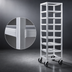 Thumbnail image #3 for Channel Lifetime Tough Extra Heavy-Duty Universal Platter Rack Cart, 5-Shelf, End-Load Aluminum