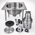 Thumbnail image #3 for InSinkErator SS-500™ Commercial Food Waste Disposer Package with 18-Inch Bowl, 5 HP, and Manual Reverse Switch