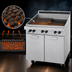 Thumbnail image #3 for Garland Master Series Floor Model Gas Charbroiler with Storage Base, 17 x 23 Inch Grill Area, Briquettes, and Reversible Flat/Tilt Grates