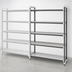 Thumbnail image #3 for Cambro Camshelving Elements XTRA 5-Tier Stationary Add-On Polymer Shelving Unit with Vented and Solid Shelves, 60 x 24 x 84 Inches