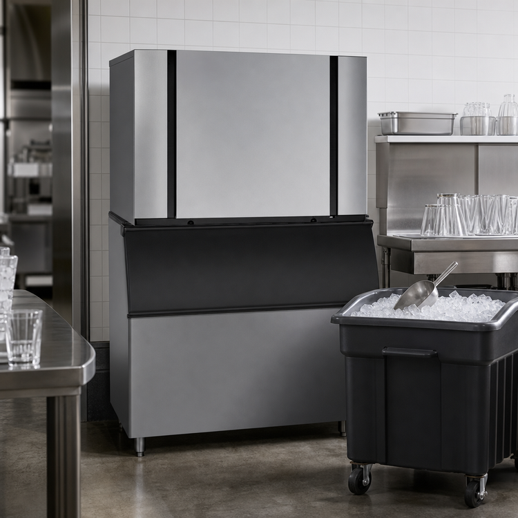 Product image #4 for Ice-O-Matic Elevation Series 48-Inch Water-Cooled Modular Full Cube Ice Maker, 1,560 lb/Day