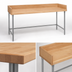 Thumbnail image #3 for Advance Tabco Bakers' Table Wood Top Work Table with 4-Inch Rear and Side Splash, 60 x 30 Inches