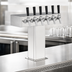 Thumbnail image #3 for Perlick Extra High 6-Faucet Countertop Glycol-Cooled Tee Draft Beer Tower, Polished Chrome