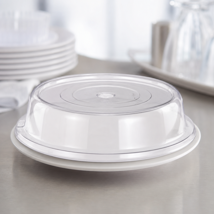Product image #3 for Safe-Stack® Clear Polycarbonate Plate Cover for 11-Inch Plates