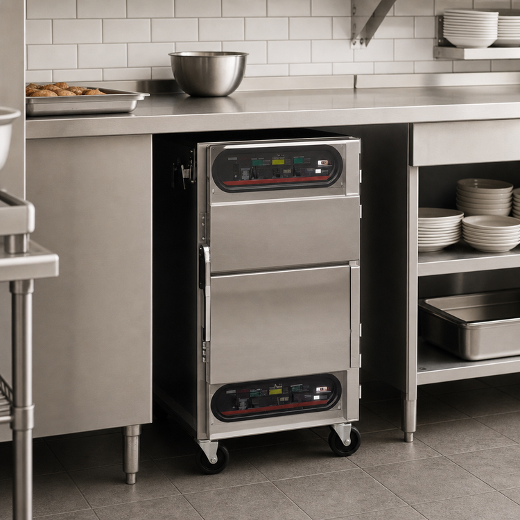 Product image #3 for Carter-Hoffmann CH800 Under-Counter Electric Half-Height Cook and Hold Cabinet, 8 Full-Size Sheet Pan Capacity