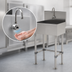 Thumbnail image #3 for Advance Tabco 23-Inch Multiwash Freestanding Hand Wash Sink with Electronic Faucet