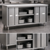 Thumbnail image #3 for Eagle Spec-Master 84-Inch Wide Stainless Steel Plate Cabinet with Sliding Doors