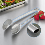 Thumbnail image #3 for Vollrath 46938 12-Inch Hollow-Handle Stainless Steel Buffet Tongs with Solid and Notched Bowls Case of 6