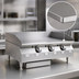 Thumbnail image #3 for Eagle RedHots Chef's Line Countertop Natural Gas Griddle, 15-Inch Wide, Smooth Steel Plate