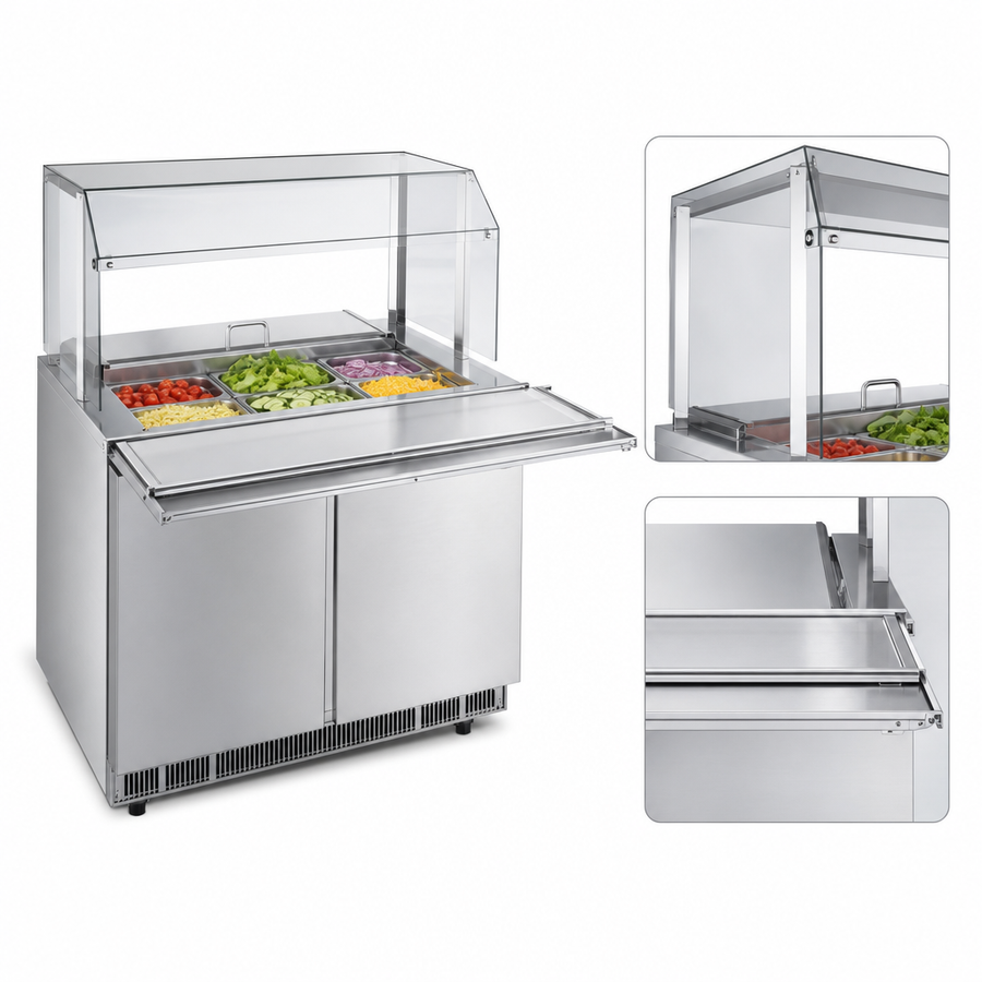 Sneeze Guard and Buffet Slide