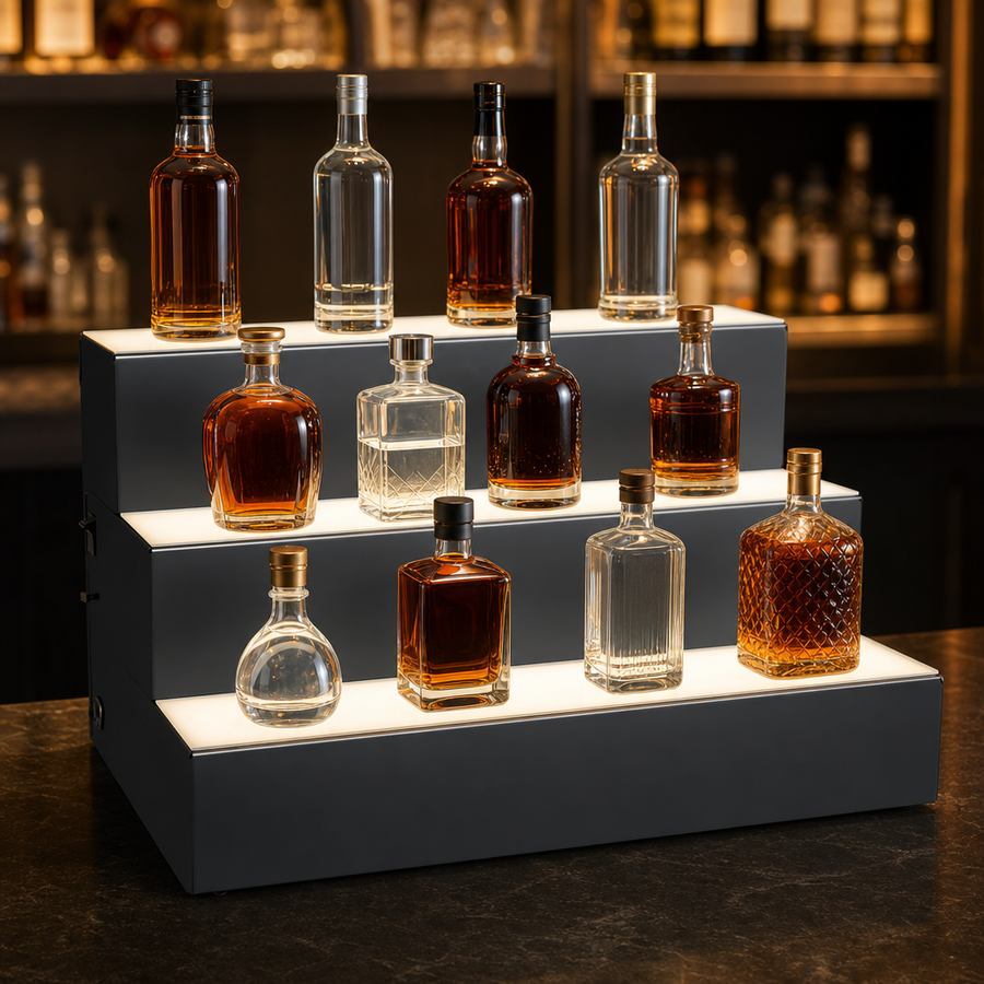 Three-Tier Bottle Presentation