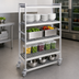 Thumbnail image #3 for Fermostock 4-Tier Mobile Polymer Shelving Unit, 38