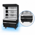 Thumbnail image #3 for Everest Refrigeration Vertical Open Display Merchandiser, 37-1/4 Inch Wide, 9.3 Cu. Ft., Self-Contained Bottom Mount, Black Exterior