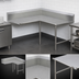 Thumbnail image #3 for John Boos Pro-Bowl Premium Corner Clean Dishtable, 60 x 48 Inches, Left-To-Right, 14-Gauge Stainless Steel