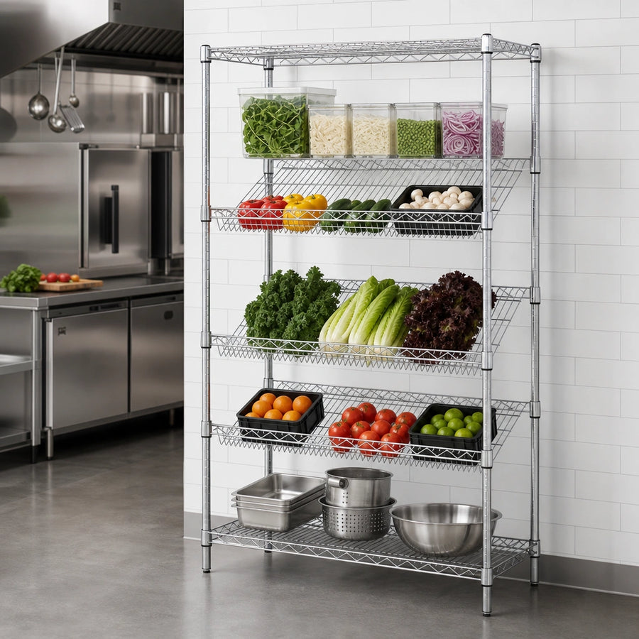 Slanted Shelf Layout