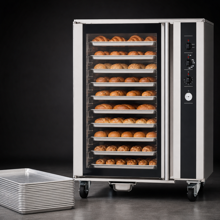 Product image #3 for Turbofan Proofer/Holding Heated Cabinet, 12 Full-Size Sheet Pan Capacity, Glass Door