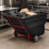 Thumbnail image #3 for Rubbermaid Commercial Products Heavy-Duty Mobile Open-Top Tilt Truck, 2-1/2 Cubic Yards, Black