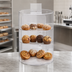 Thumbnail image #3 for Antunes Cylindrical Countertop Pastry Display Case with Acrylic Panels, 3-Tier, 12-Item Capacity