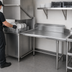 Thumbnail image #3 for Advance Tabco Right-Side Clean Straight Dishtable with 10-1/2-Inch Backsplash, 23 x 30 Inches, 304 Stainless Steel