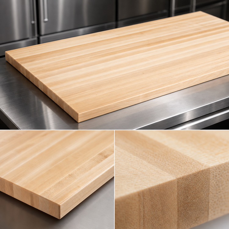 Product image #3 for John Boos Boos Block 60-Inch x 42-Inch x 3-Inch Edge Grain Maple Kitchen Countertop with Varnique Finish