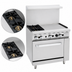 Thumbnail image #3 for CookRite 36-Inch Natural Gas Combination Range with 2 Open Burners, 24-Inch Right Griddle, and Standard Oven