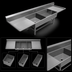 Thumbnail image #3 for John Boos Pro-Bowl 3-Compartment Platter Sink with Dual Drainboards