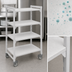 Thumbnail image #4 for Cambro Camshelving Premium Solid High Density Mobile Starter Unit, 24 x 36 x 67-1/4 Inches, 4-Shelf, Speckled Gray