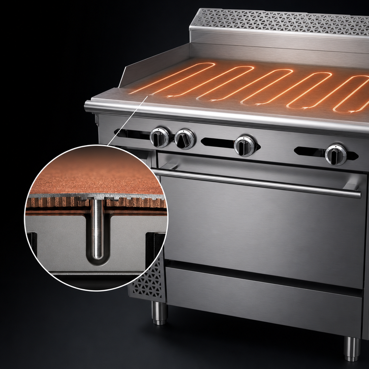 Product image #3 for Garland Cuisine 36-Inch Heavy-Duty Gas Griddle Top Range with Thermostatic Controls and Standard Oven