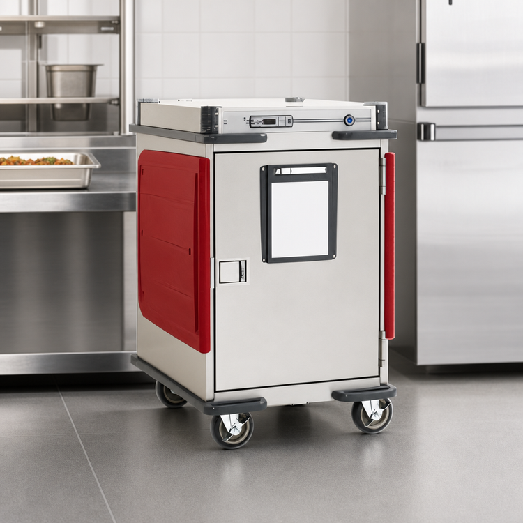 Product image #3 for Metro C5 Transport Armour Half-Height Mobile Heated Holding Cabinet, 18 Pan Capacity