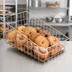 Thumbnail image #3 for Winco Rectangular Wire Bagel / Pastry Serving Basket with Slanted Top, 18-1/2 x 11 x 8 Inches