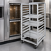 Thumbnail image #3 for Channel Manufacturing Double Section Side-Loading Aluminum Bun Pan Oven Rack for 20 Full-Size Pans