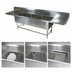 Thumbnail image #3 for John Boos Pro-Bowl 3-Compartment Sink with Left and Right Drainboards, 18