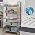 Thumbnail image #3 for Cambro Camshelving® Elements XTRA 5-Tier Stationary Starter Polymer Shelving Unit, 18