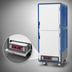 Thumbnail image #3 for Metro C5 3 Series Full-Height Mobile Moisture Heated Holding & Proofing Cabinet with Blue Insulation Armour and Dutch Aluminum Doors