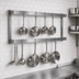 Thumbnail image #3 for John Boos PRW21 Wall-Mount Double-Bar Stainless Steel Pot Rack, 48 Inch, 8 Hooks
