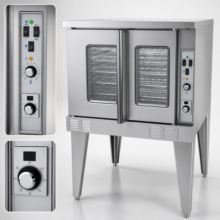Product image #3 for U.S. Range Summit Series Full-Size Standard-Depth Single-Deck Electric Convection Oven