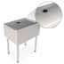 Thumbnail image #3 for Perlick TSS Series 18-Inch Freestanding Stainless Steel Underbar Drainboard