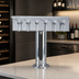 Thumbnail image #3 for T Style Countertop Air-Cooled Wine Font with 6 Polished Stainless Steel Side Pull Faucets