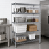 Thumbnail image #3 for Heavy Duty 4-Tier Stationary Chrome Wire Shelving Unit, 24 x 72 Inches, 800 lb Capacity