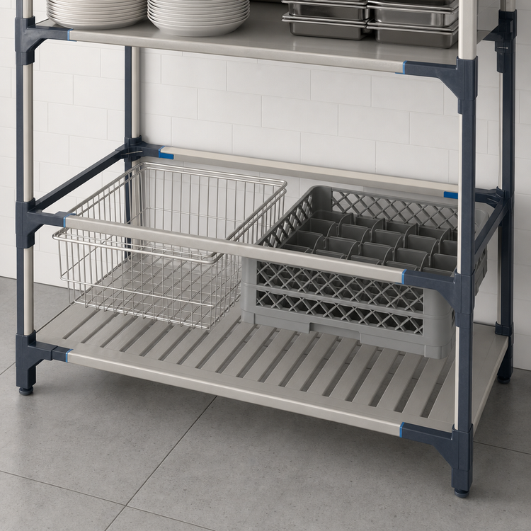 Product image #3 for MetroMax i 60"W x 24"D Open Four-Sided Storage Level Frame