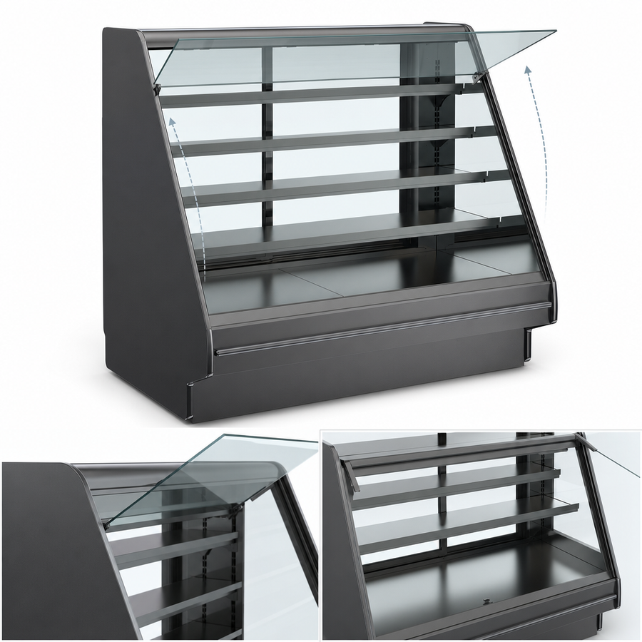 Flat Angled Lift-Up Front Glass