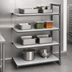 Thumbnail image #3 for Cambro Camshelving Basics Plus 4-Shelf Solid Polymer Shelving Add-On Unit, 36 x 18 x 84 Inches, Brushed Graphite