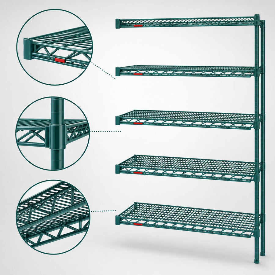 Patented QuadTruss® Shelves