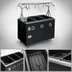 Thumbnail image #3 for Vollrath 2-Series Affordable Portable Deluxe 3-Well Mobile Hot Food Station with Sealed Wells, Lighted Buffet Breath Guard, and Storage Doors