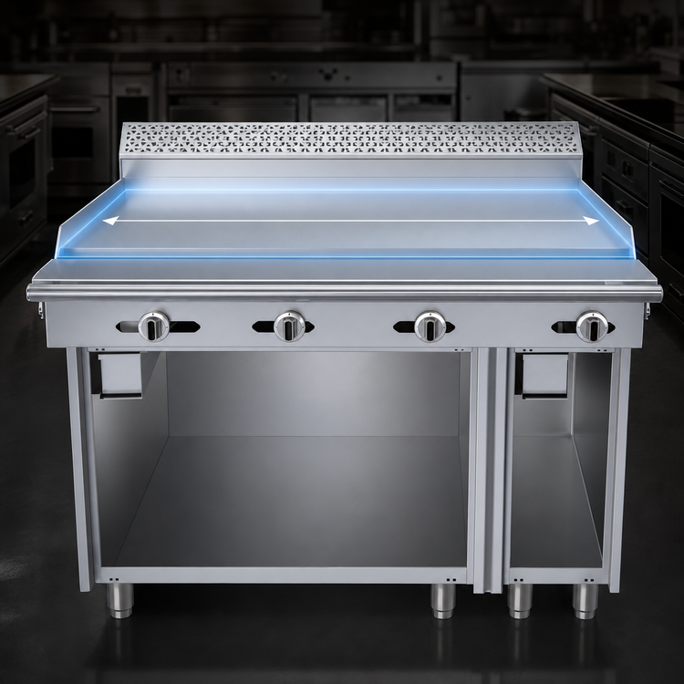 Product image #3 for Garland Cuisine Series 48" Heavy-Duty Gas Griddle Top Range with Storage Base