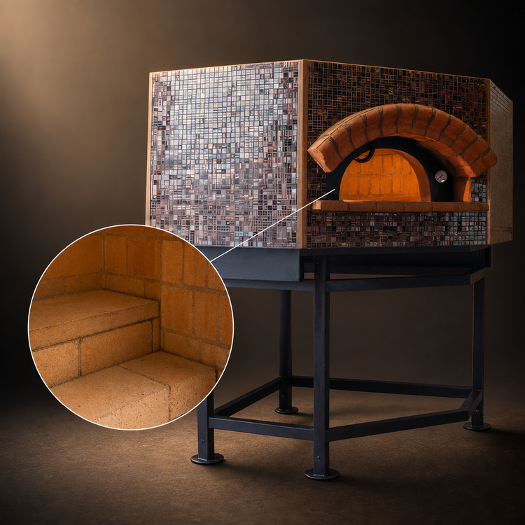 Product image #3 for Univex Stone Hearth Pentagonal Gas Pizza Dome Oven with Stand, 9 x 12-Inch Pizza Capacity
