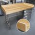 Thumbnail image #3 for Advance Tabco BST-364R 48 x 36 Inch Bakers' Top Work Table with Wood Top, Rear and Side Splashes, and 3 Drawer Tiers