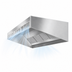 Thumbnail image #3 for SpecAir HESFA96-132 Wall Type Front Discharge Make-Up Air Exhaust Hood, 132 Inch, Short Front